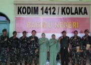 Gelar Pisah Sambut, Dandim Kolaka Sampaikan Pesan Kepada Prajurit Pindah Satuan, Prajurit Baru Dan Purna Tugas